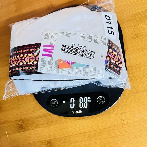 LuLaRoe Shirley Women's Kimono Sz M Solid White with Decorative Cuffs NWT 0115 - Picture 9 of 9